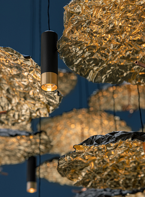 Gold Moon Chandelier