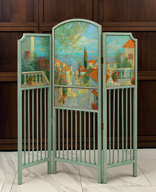 Ширма. Авторская роспись. Прованс. Сергей Максютин