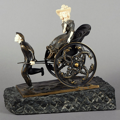 Рикша. Скульптор О.Хоффманн