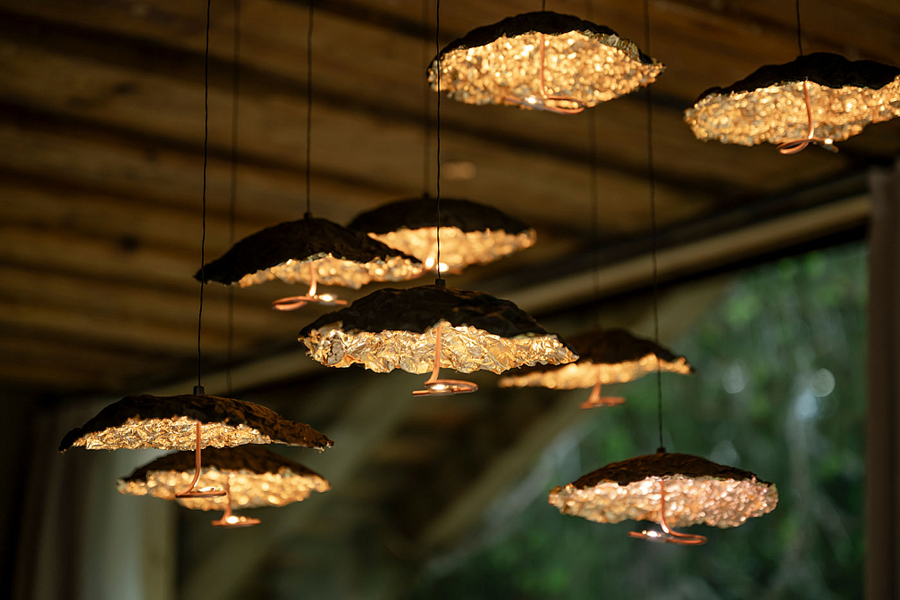 Gold Moon Chandelier