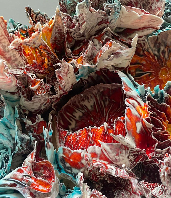 Скульптурное блюдо. Из серии "Хрупкость". Оксана Панфилова