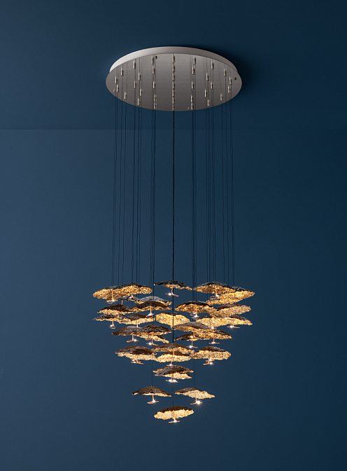 Gold Moon Chandelier