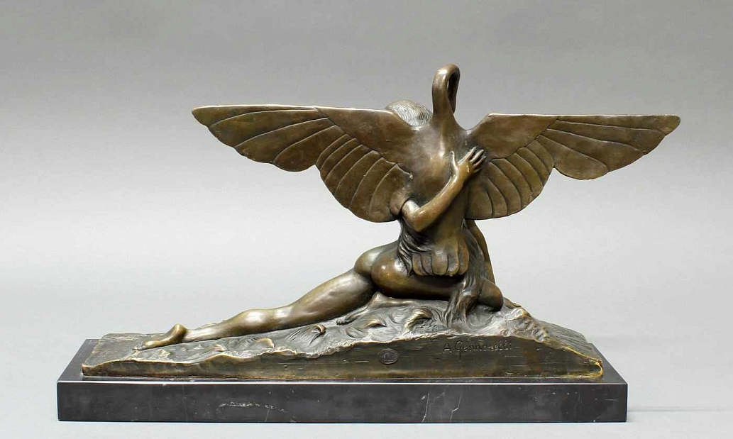 Леда и лебедь. Скульптор А.Дженнарелли