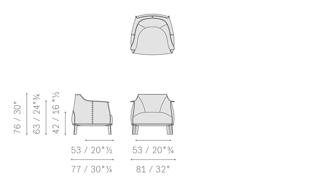 Archibald with wood base