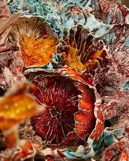 Скульптурное блюдо. Из серии "Хрупкость". Оксана Панфилова