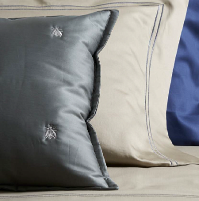 Api satin Ricami metallici темно-серая