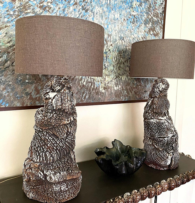 Скульптурные лампы. Из серии "Terra". Оксана Панфилова