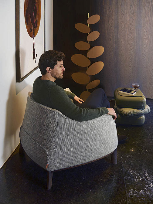 Archibald with wood base