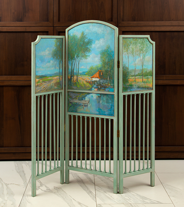 Ширма. Авторская роспись. Прованс. Сергей Максютин