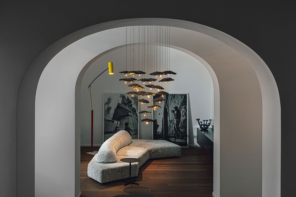 Gold Moon Chandelier