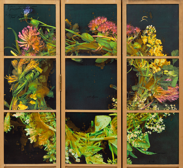 Ширма. Авторская роспись. Венок сонетов. Сергей Максютин