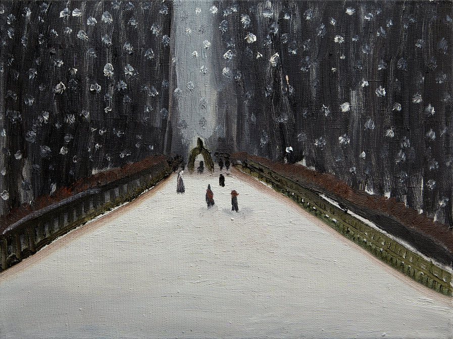 Первый снег в Летнем саду. Алиса Маслова