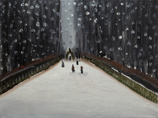 Первый снег в Летнем саду. Алиса Маслова