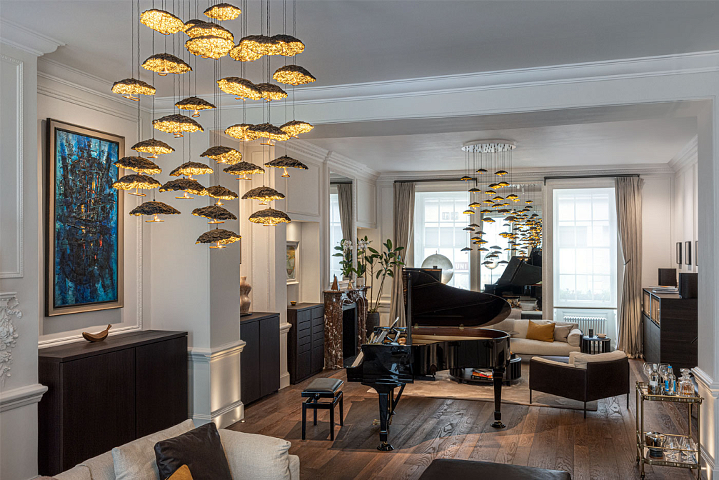 Gold Moon Chandelier