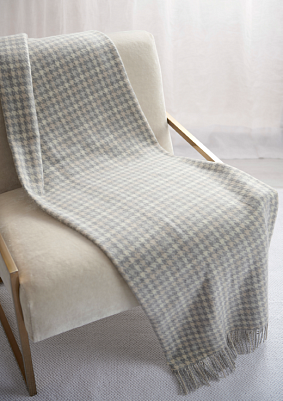 Amir pied de poule с вышивкой серый/бежевый