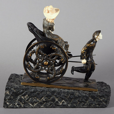 Рикша. Скульптор О.Хоффманн