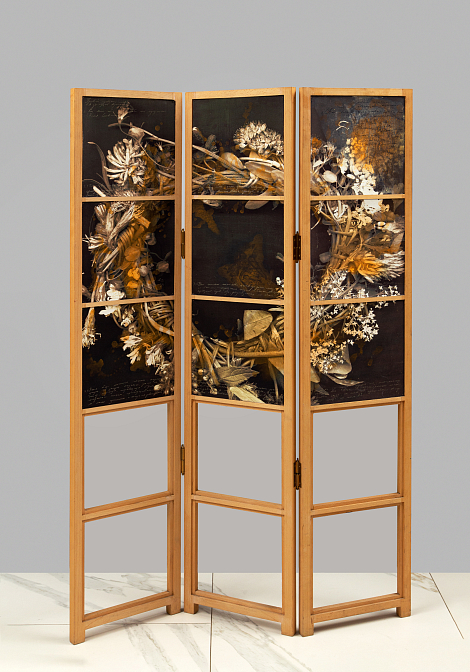 Ширма. Авторская роспись. Венок сонетов. Сергей Максютин